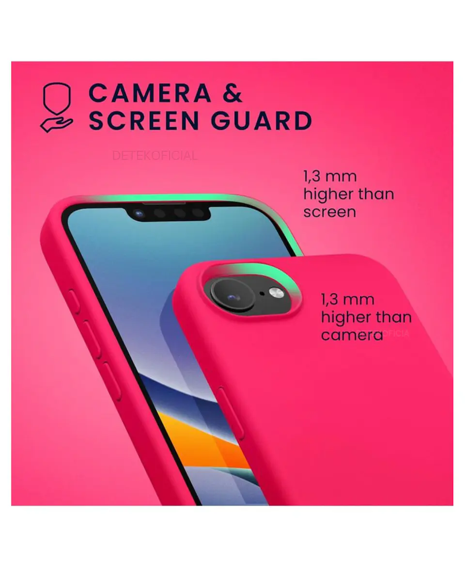 Carcasa silicona color Para iPhone 16e 15