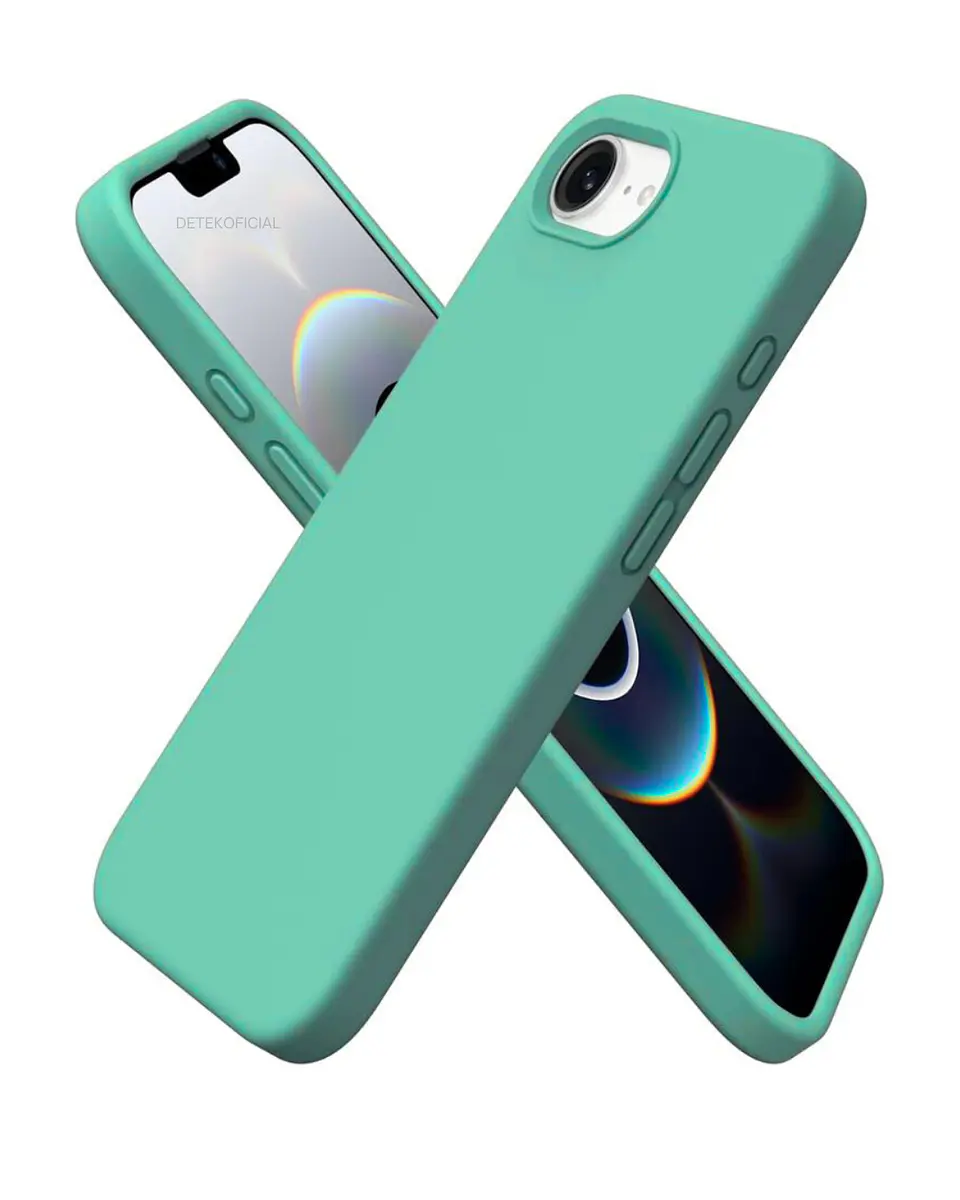 Carcasa silicona color Para iPhone 16e 18