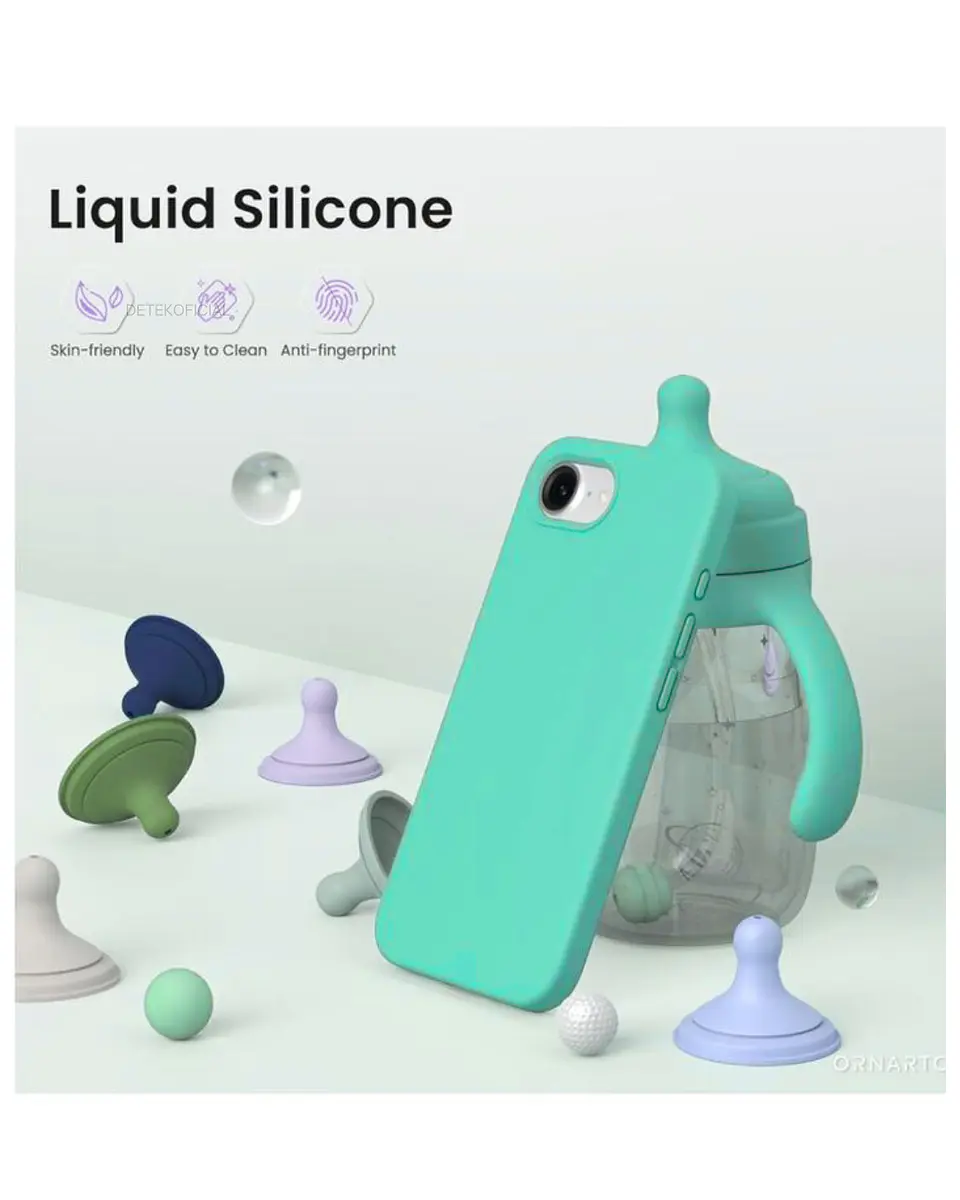 Carcasa silicona color Para iPhone 16e 22