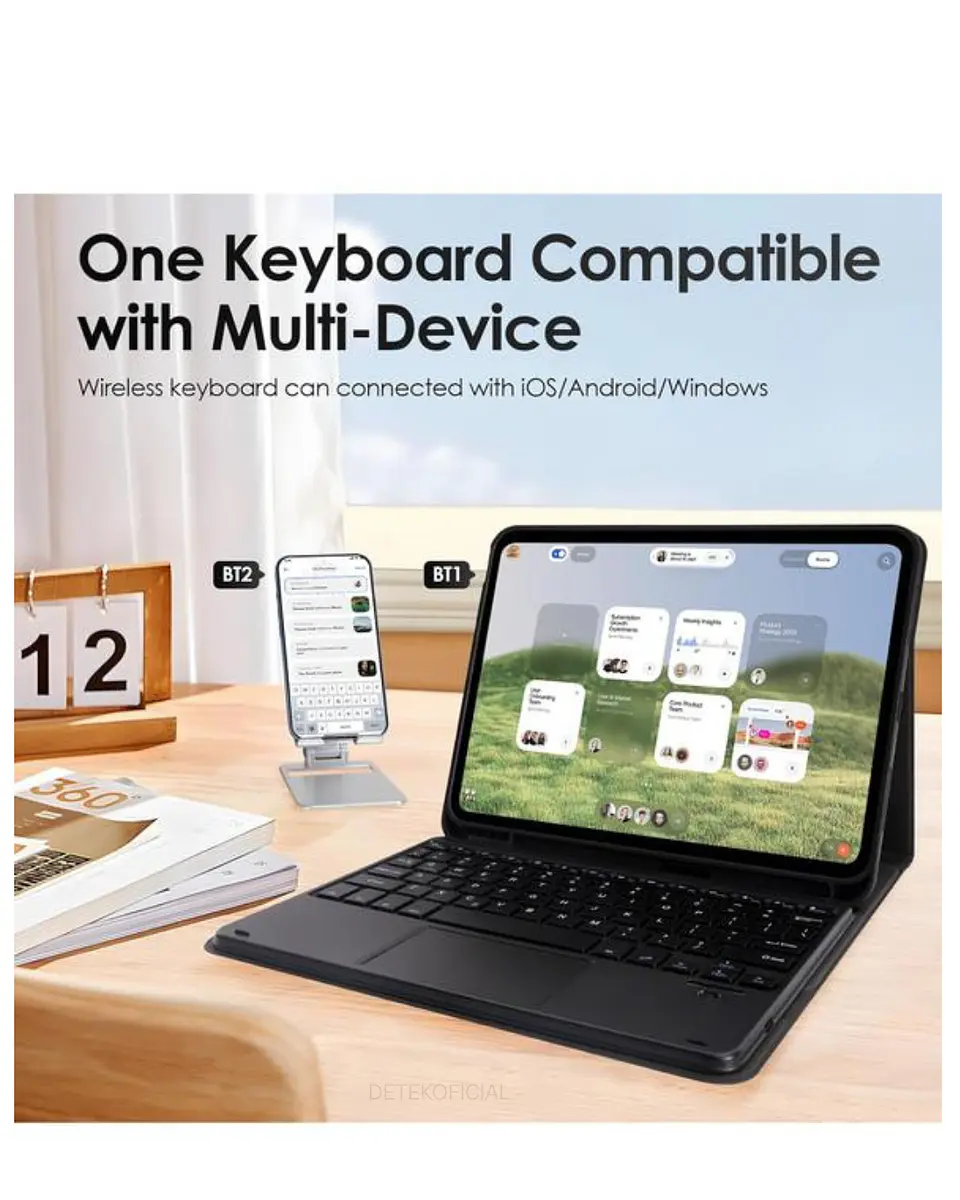 Funda Con Teclado Español Touchpad Para iPad 11 A16 2025  4