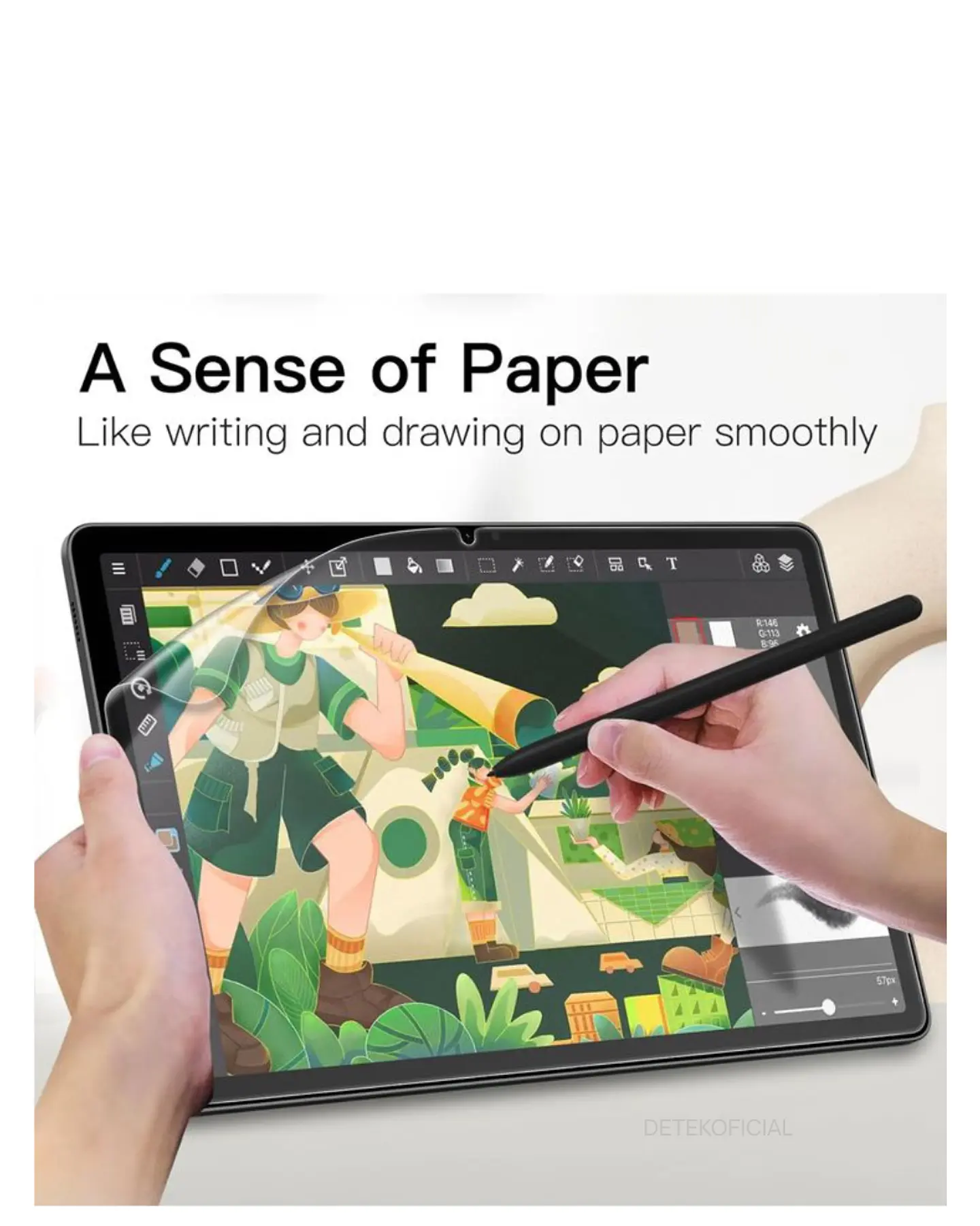 Lamina PaperLike Efecto Papel Para Samsung S10 Fe 10.9  3