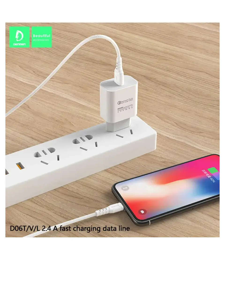Cable de Carga Rápida (Micro USB) – 2.4A 3
