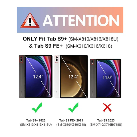Lámina de Vidrio para Samsung Galaxy Tab S9+ / S9 Fe+ Plus 12.4"