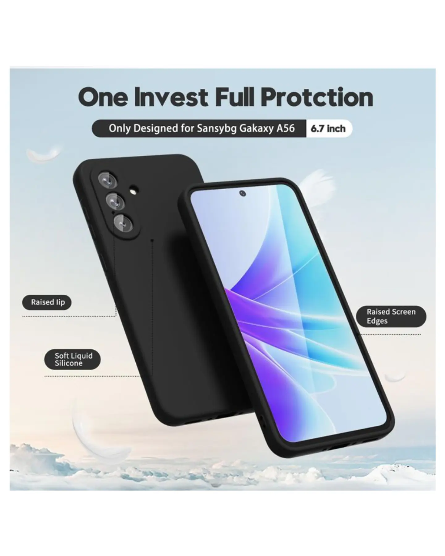 Carcasas Silicona Color Para Samsung Galaxy A56 3