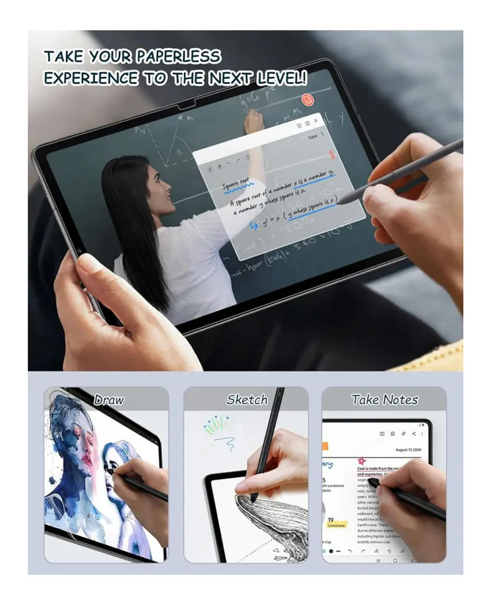 Lamina PaperLike Efecto Papel Para Samsung S10 FE+ Plus 13.1
