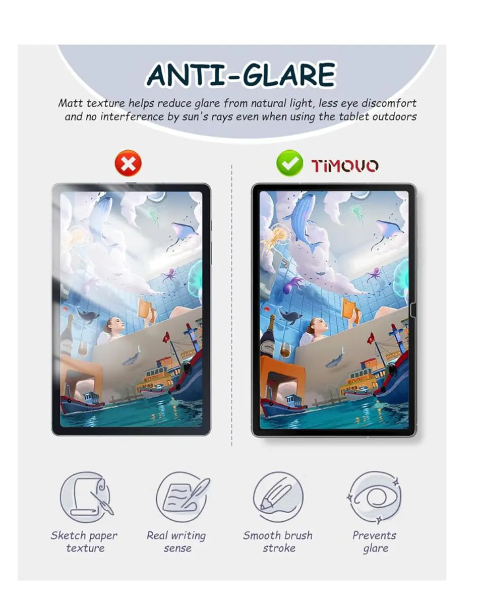 Lamina PaperLike Efecto Papel Para Samsung S10 FE+ Plus 13.1