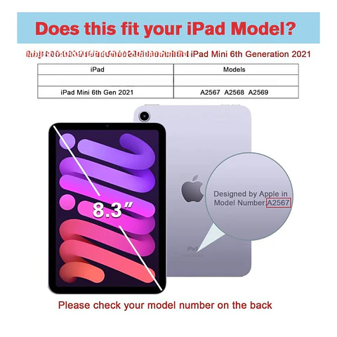  Funda Con Teclado Español Para iPad Mini 6 Gen (8.3) 