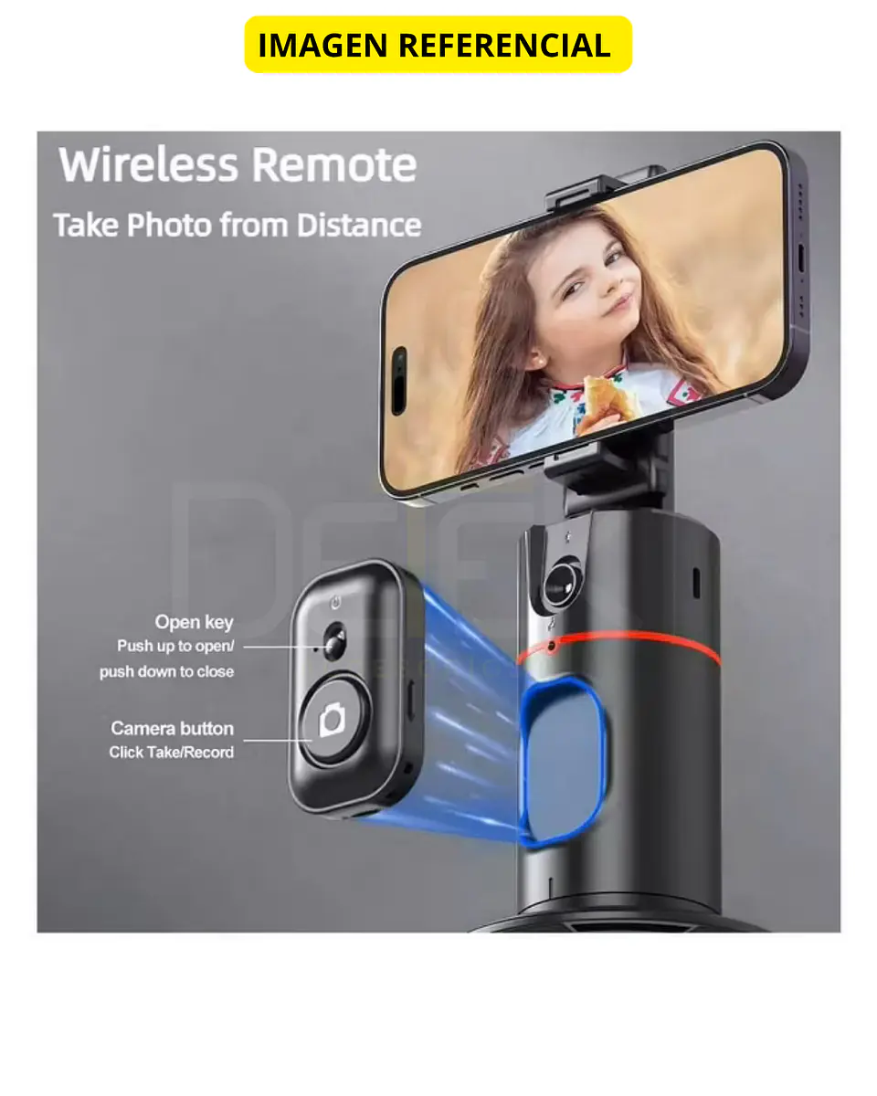 Soporte inteligente 360 Con Seguimiento Facial + Control Remoto  4