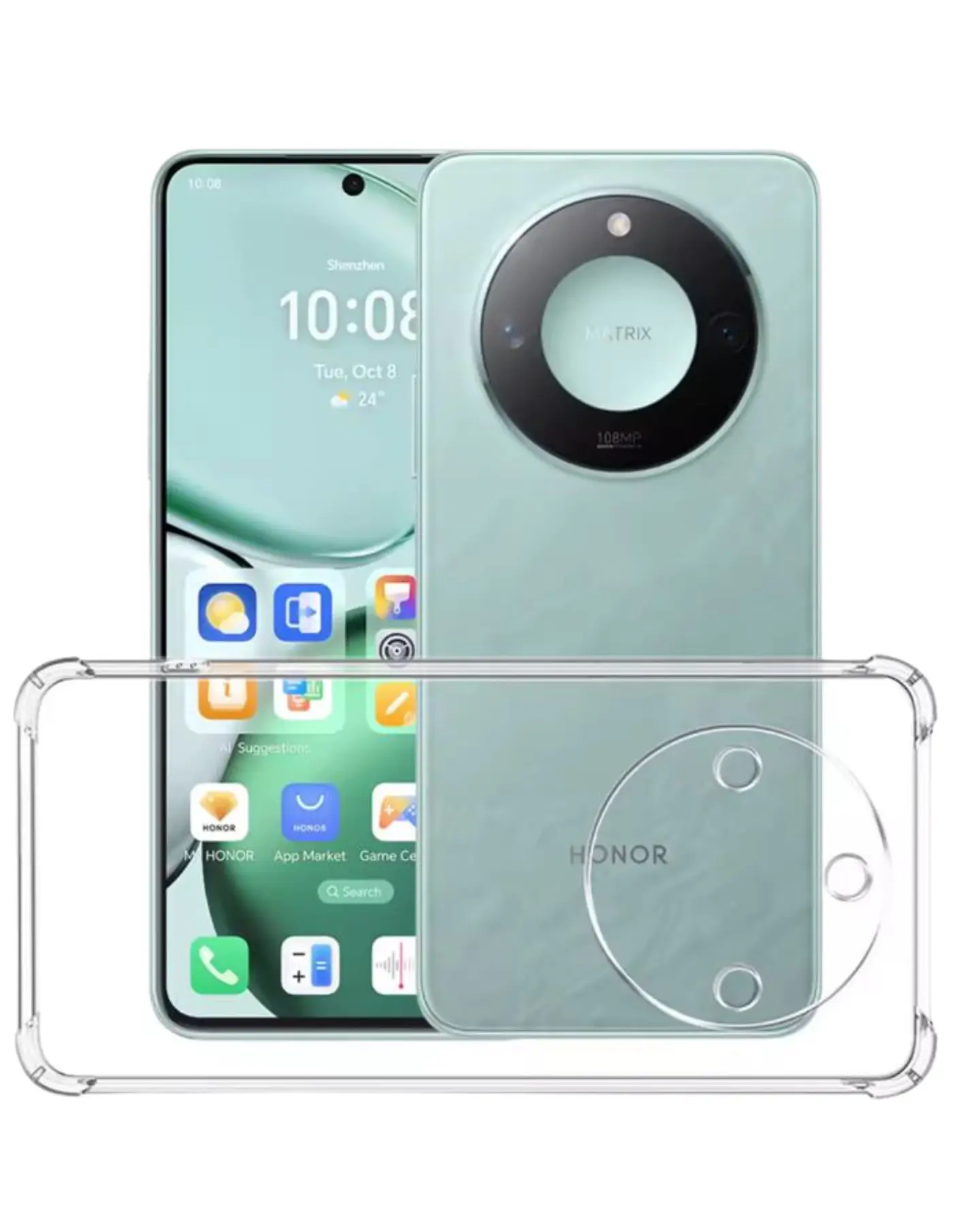 Carcasa Transparente Para Honor X9C Smart  3