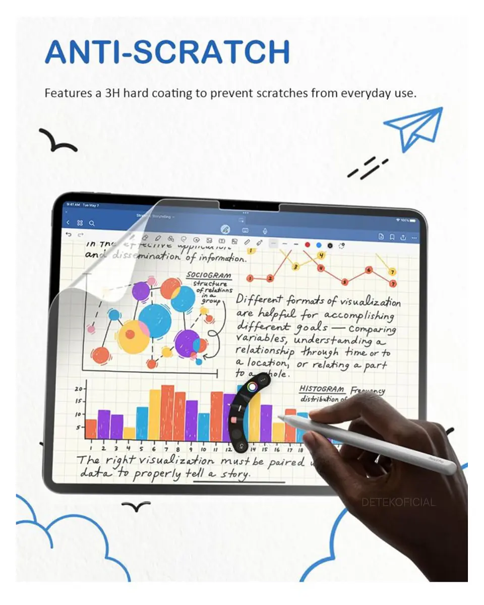 Lamina PaperLike Efecto Papel Para iPad Air 11 M3 2025  4