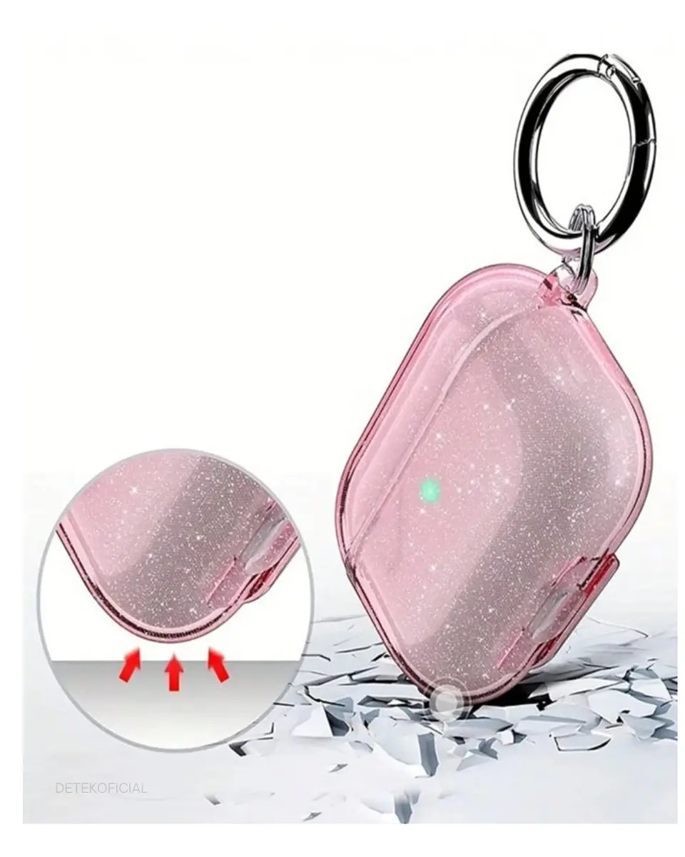 Carcasa Funda Transparente / Brillante Tpu Silicona Para AirPods 4 2024 14