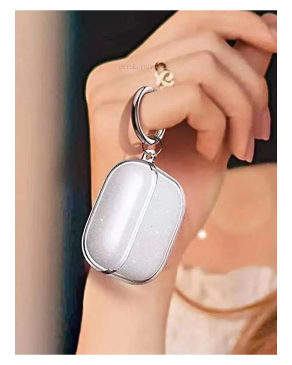 Carcasa Funda Transparente / Brillante Tpu Silicona Para AirPods 4 2024 16