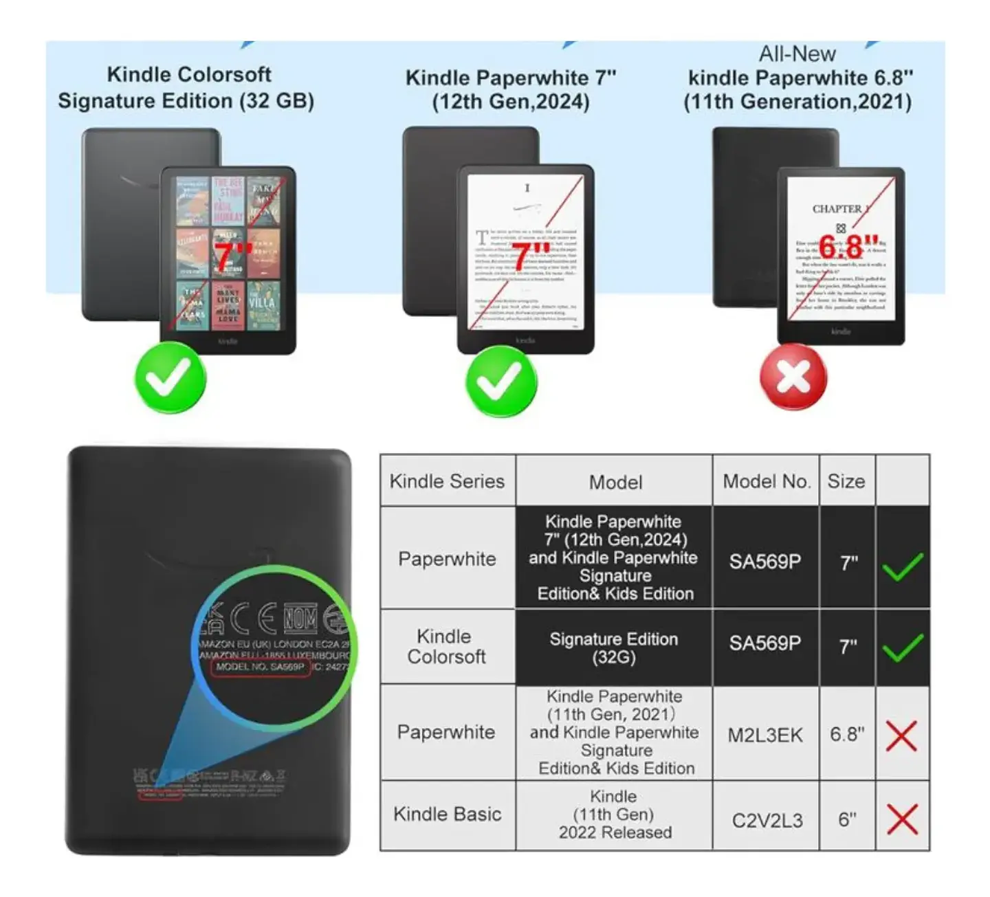 Funda Inteligente Para Kindle Paperwhite 12th Gene 2024 Con Agarre  2