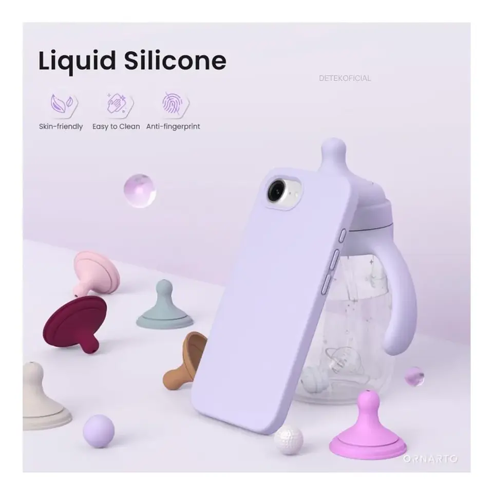 Carcasa silicona color Para iPhone 16e 25
