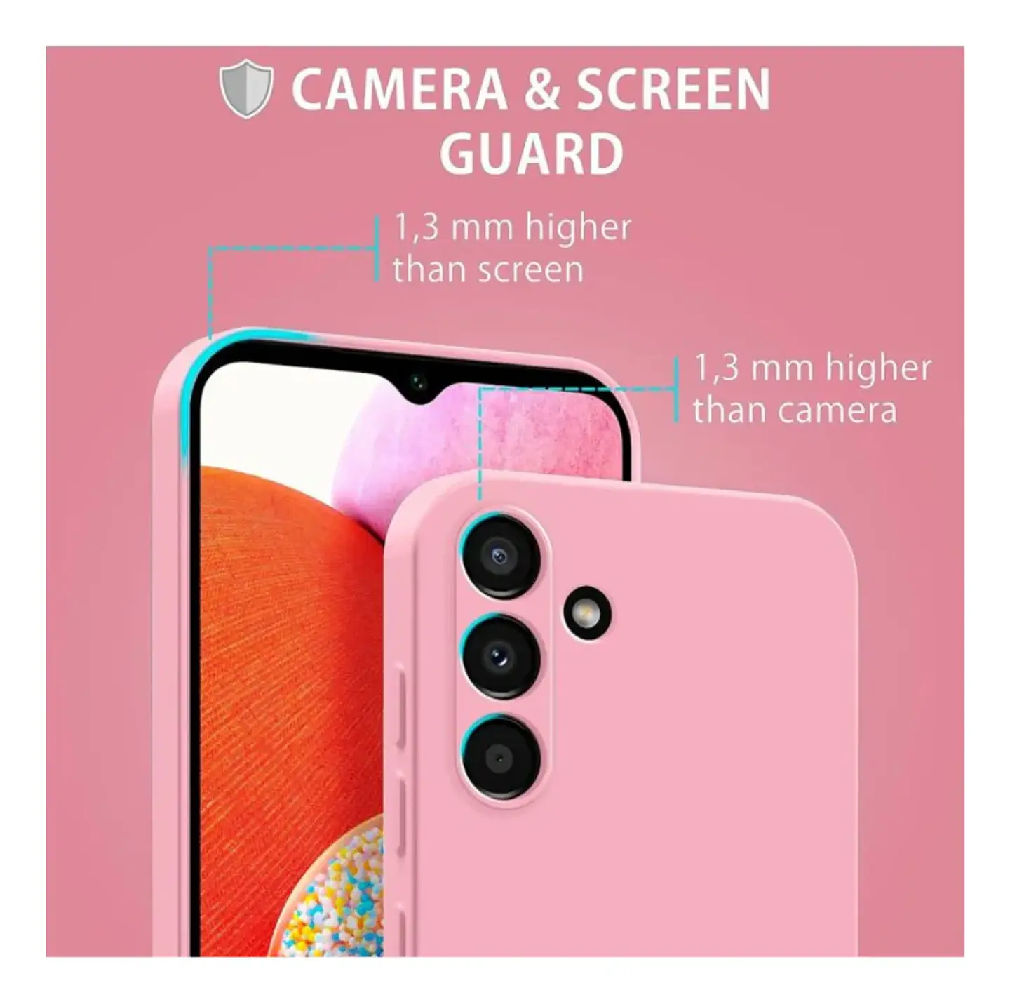 Carcasa Silicona color Para Samsung Galaxy A55  6