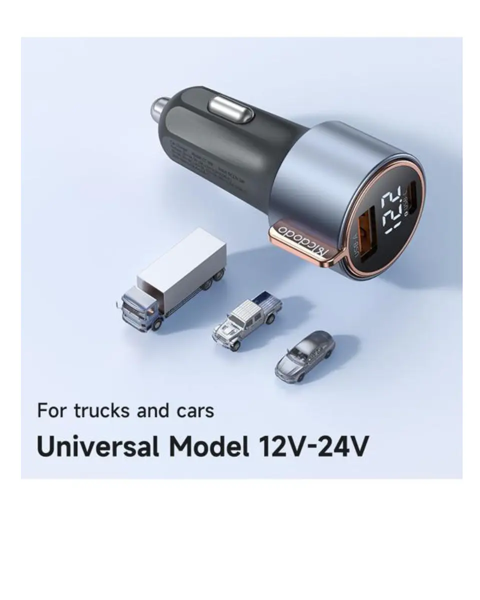 Cargador Auto 75w 2 Puerto USB - Tipo C  7