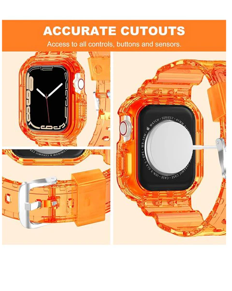 Correa Protectora Silicona Completa Para Apple Watch  42MM 44MM 45MM