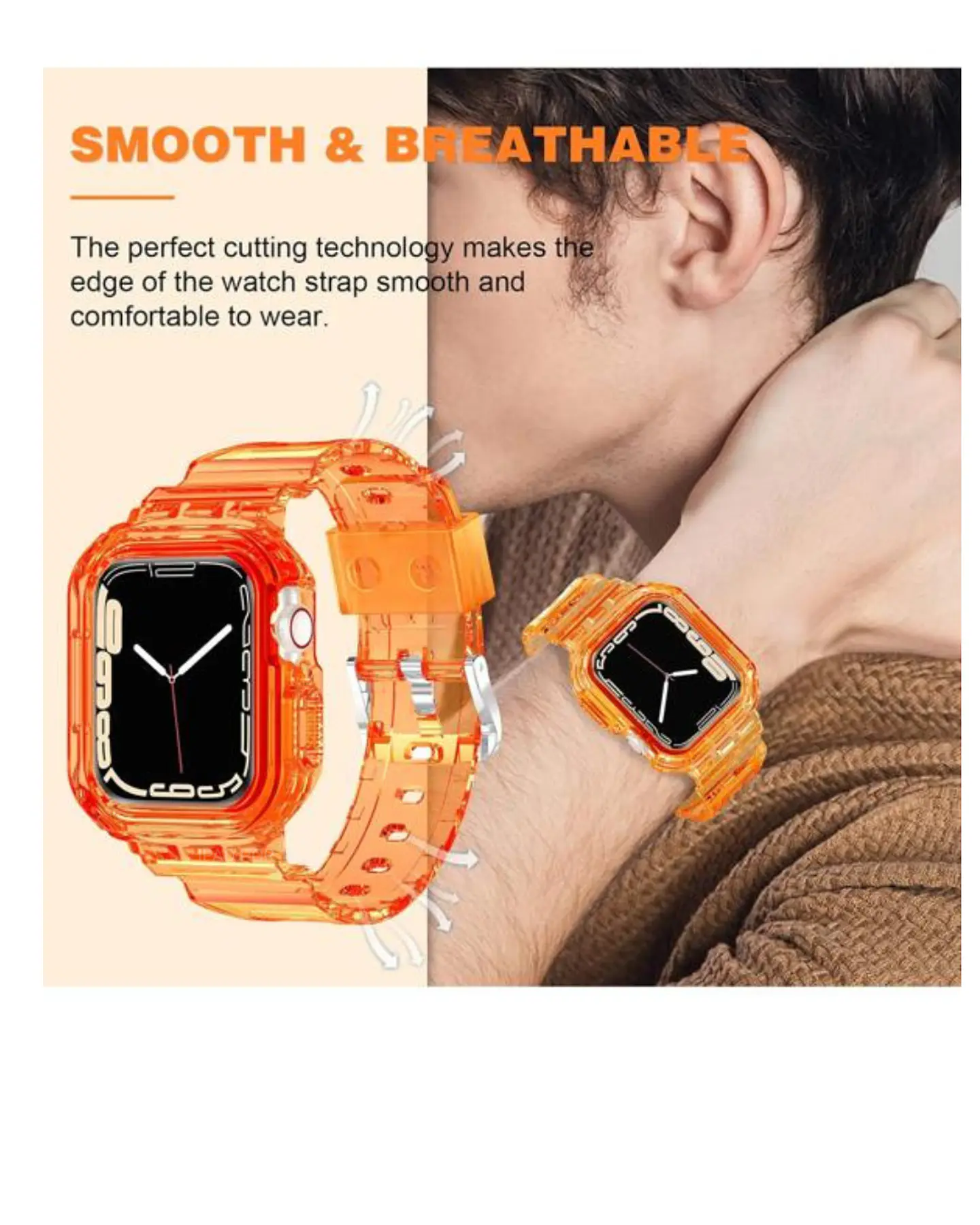 Correa Protectora Silicona Completa Para Apple Watch  42MM 44MM 45MM 4