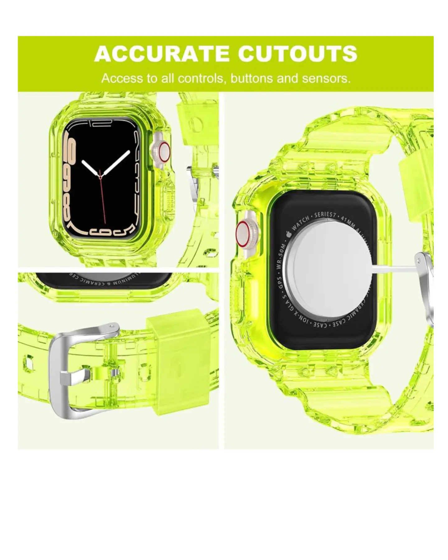 Correa Protectora Silicona Completa Para Apple Watch  42MM 44MM 45MM 7