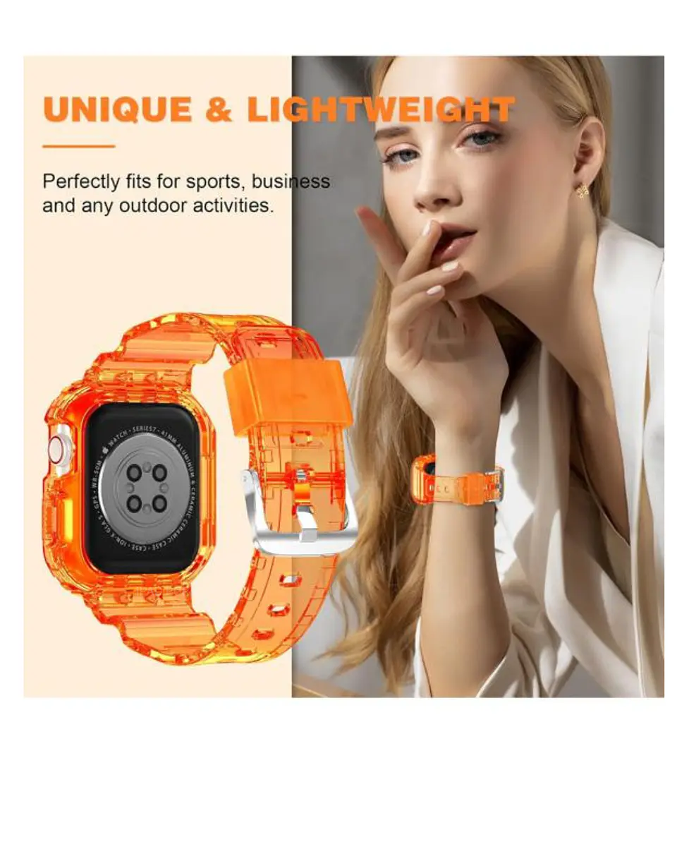 Correa Protectora Silicona Completa Para Apple Watch  42MM 44MM 45MM 3