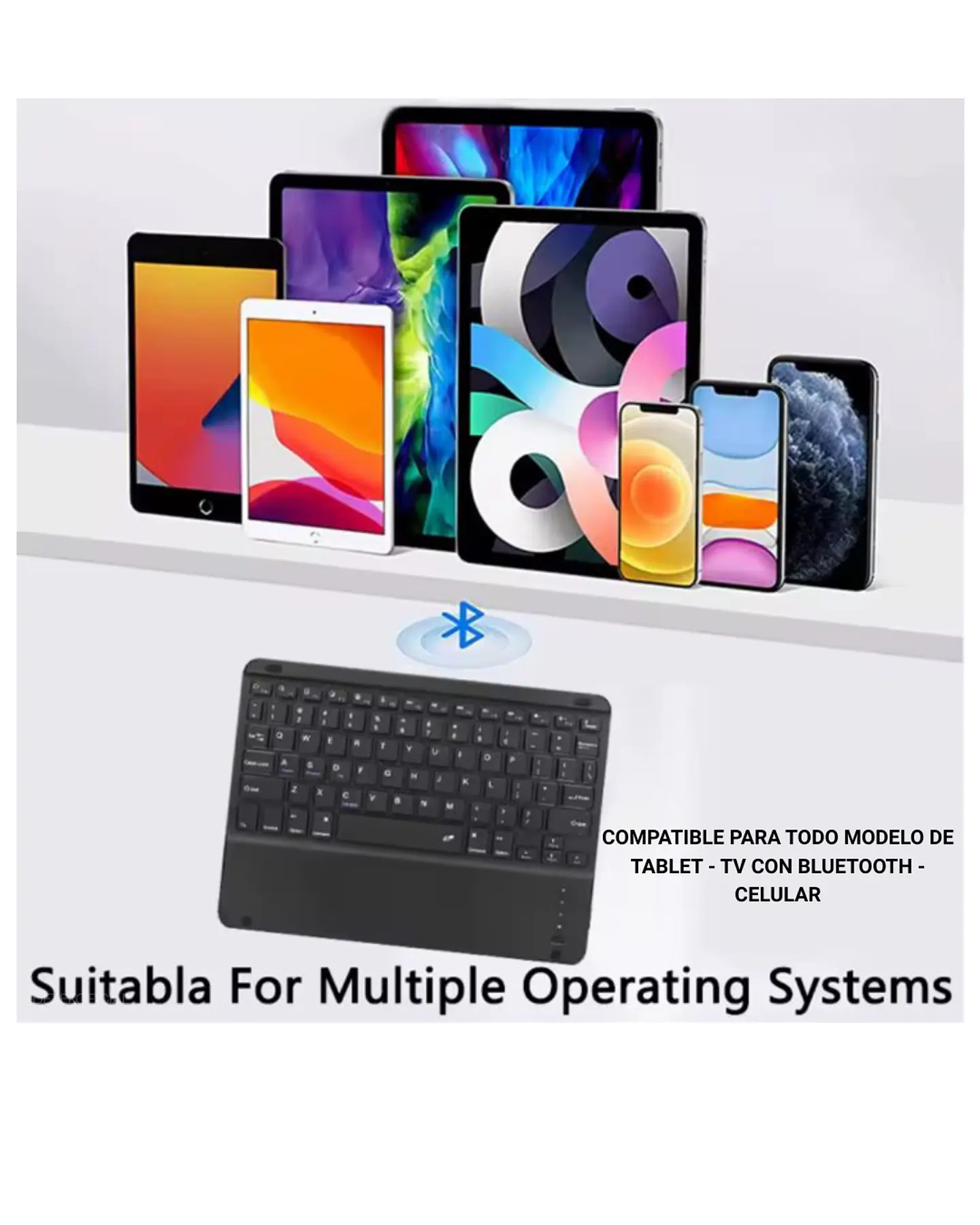 Teclado Bluetooth Con Touchpad (Mouse) 11 pulgadas  3