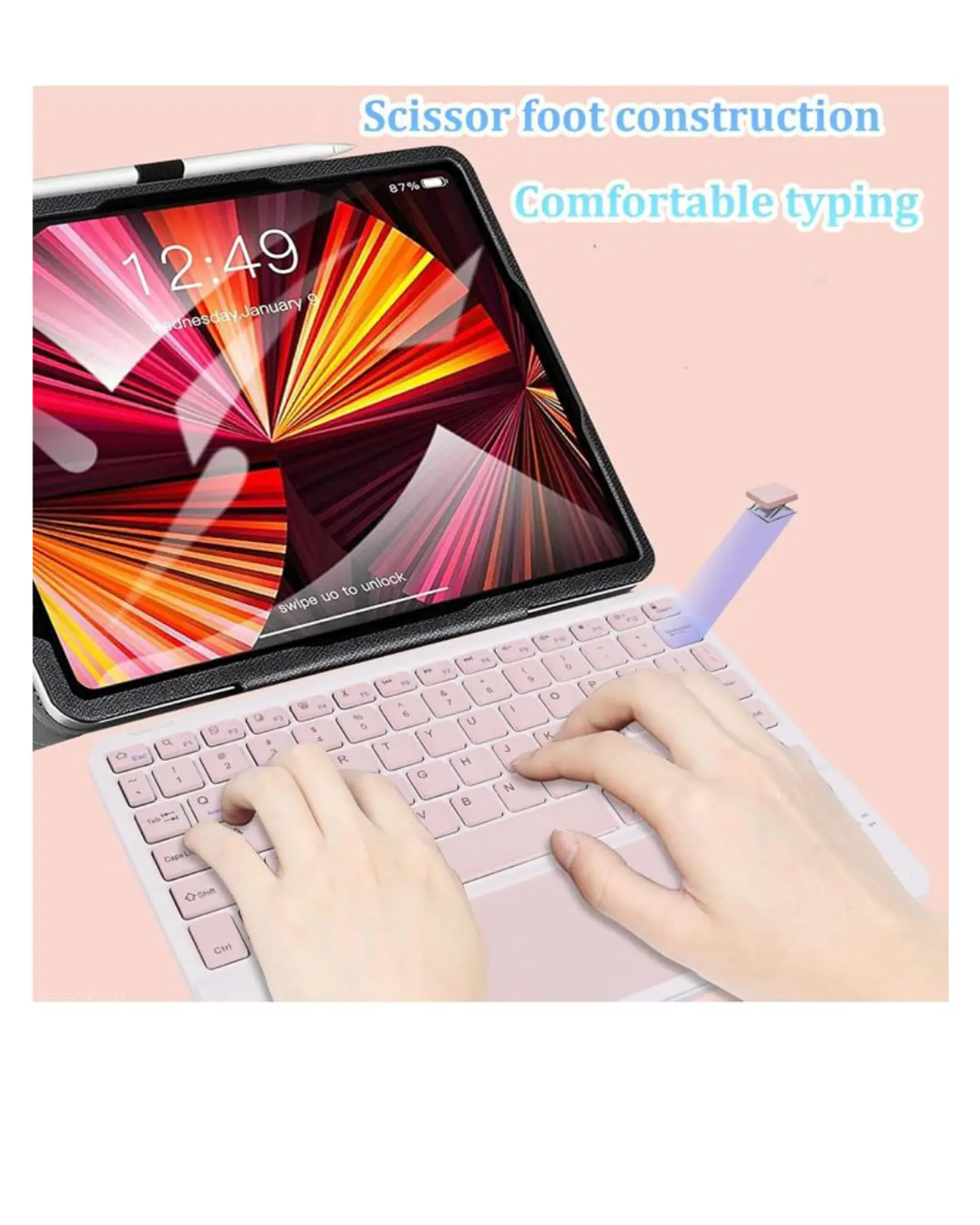 Teclado Bluetooth Con Touchpad (Mouse) 11 pulgadas  11