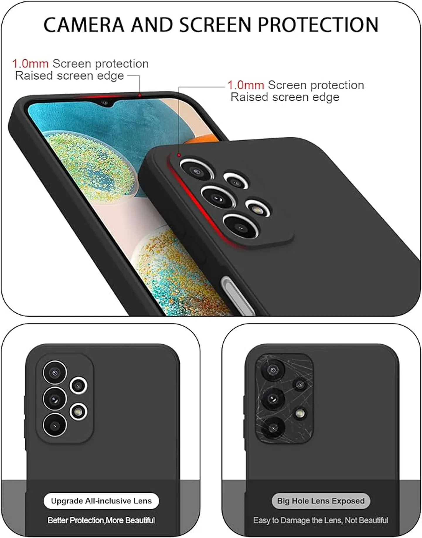Carcasa silicona color Para Samsung A23 4G / 5G  3