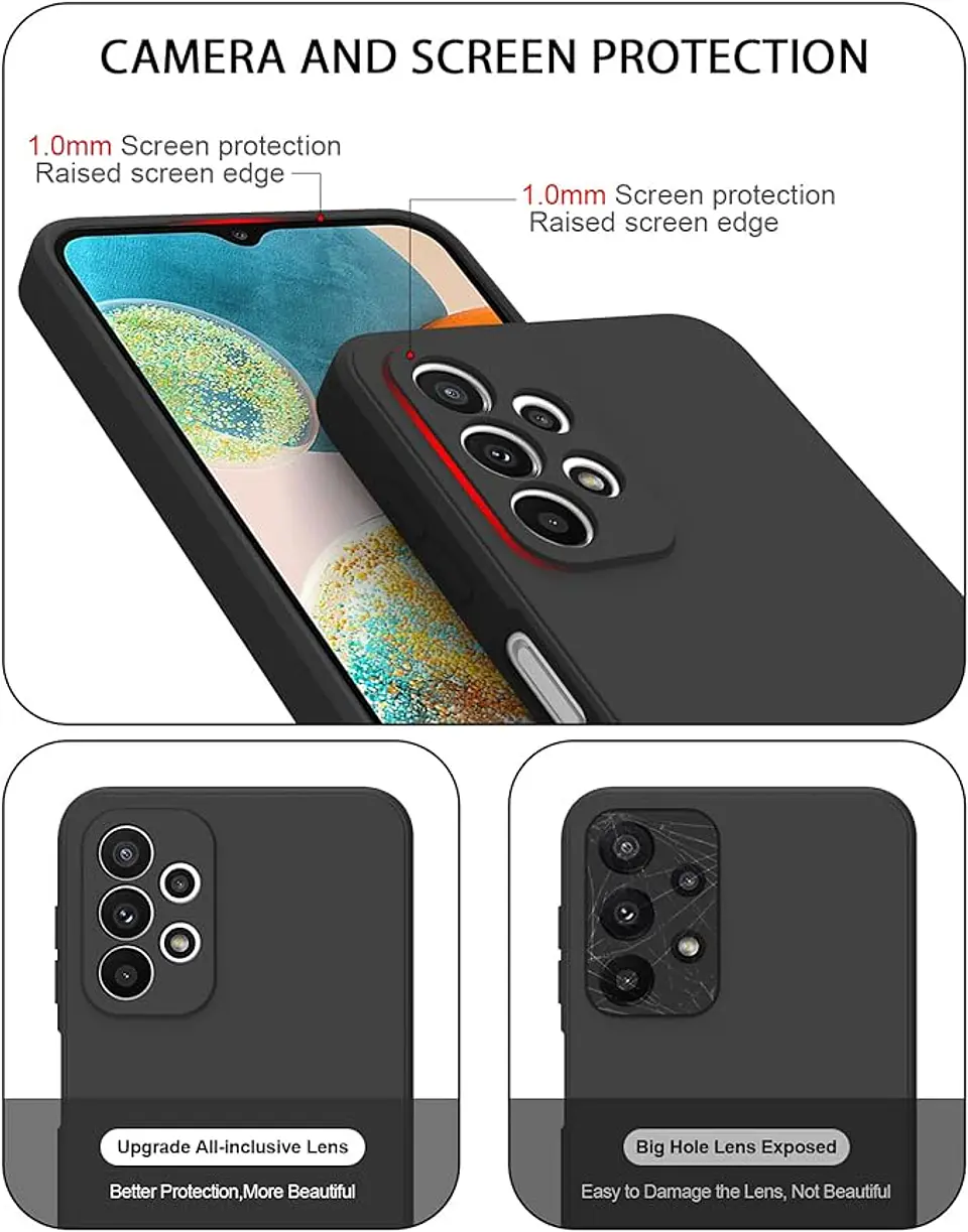 Carcasa silicona color Para Samsung A23 4G / 5G  3