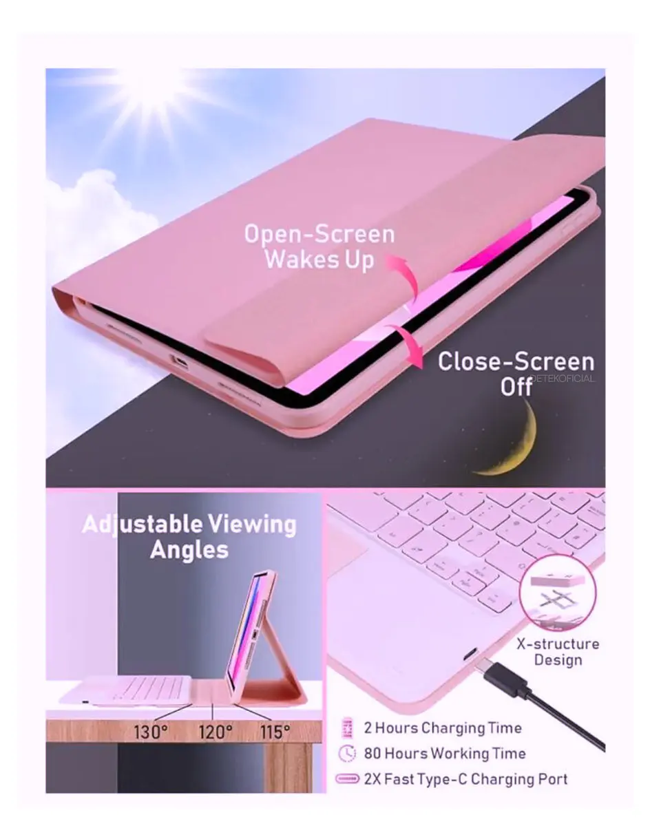 Funda Con Teclado Español Touchpad Para Samsung S10 Fe 10.9 13