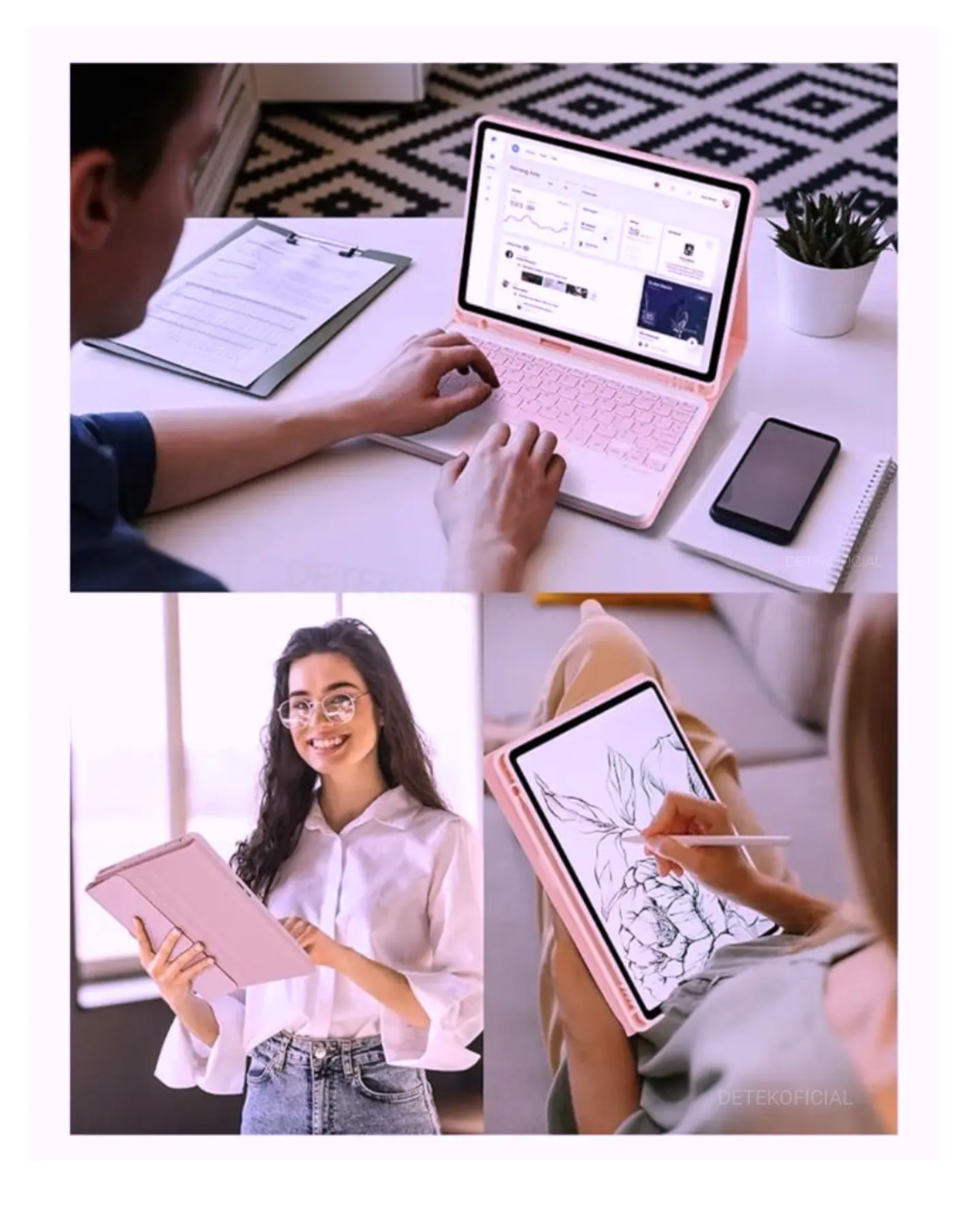 Funda Con Teclado Español Touchpad Para Samsung S10 Fe 10.9 16