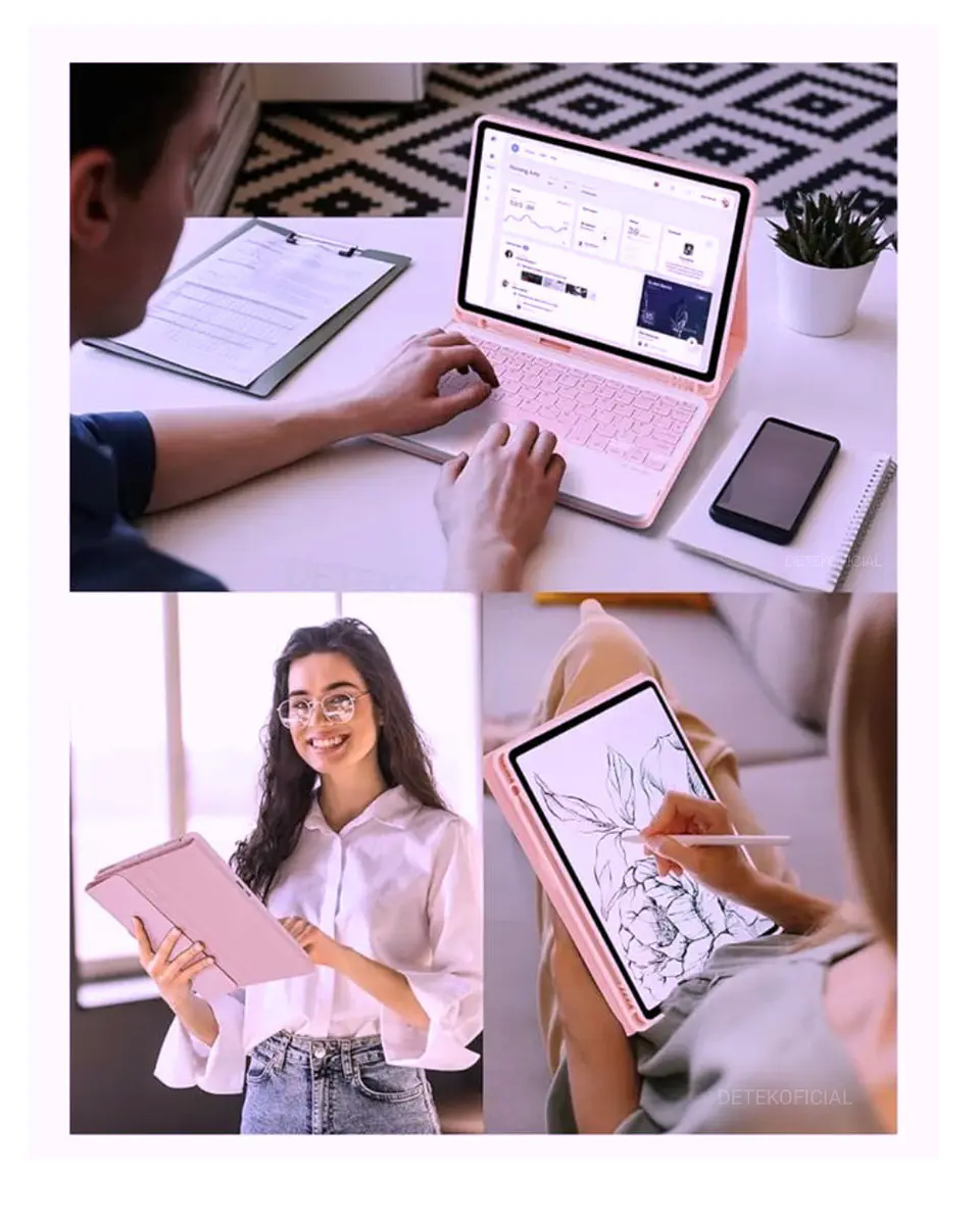 Funda Con Teclado Español Touchpad Para Samsung S10 Fe 10.9 16
