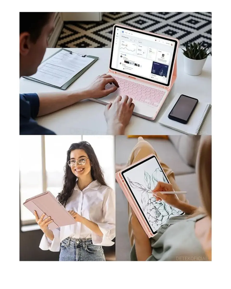 Funda Con Teclado Español Touchpad Para Samsung S10 Fe 10.9 12