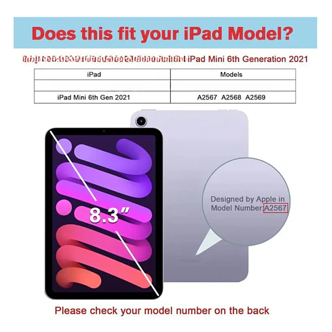 Funda Smart Cover Con Ranura Para iPad Mini 6 