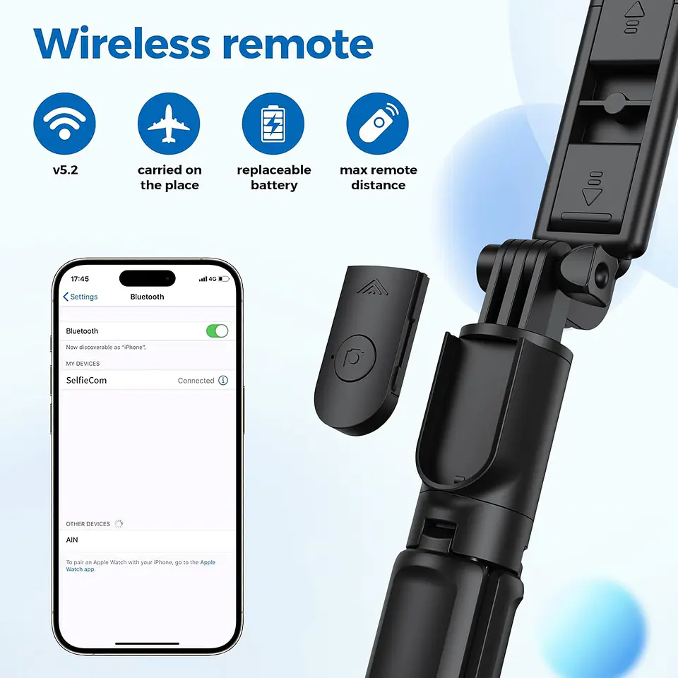 Palo Selfie + Trípode Multifuncional para Celular  3