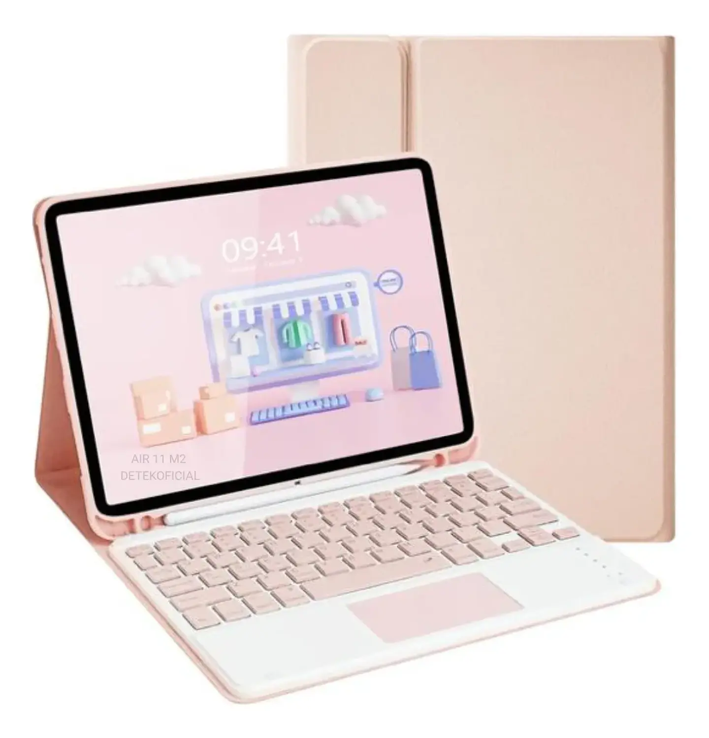 Funda Con Teclado Español Touchpad Para iPad Air 11 M2 2024 7