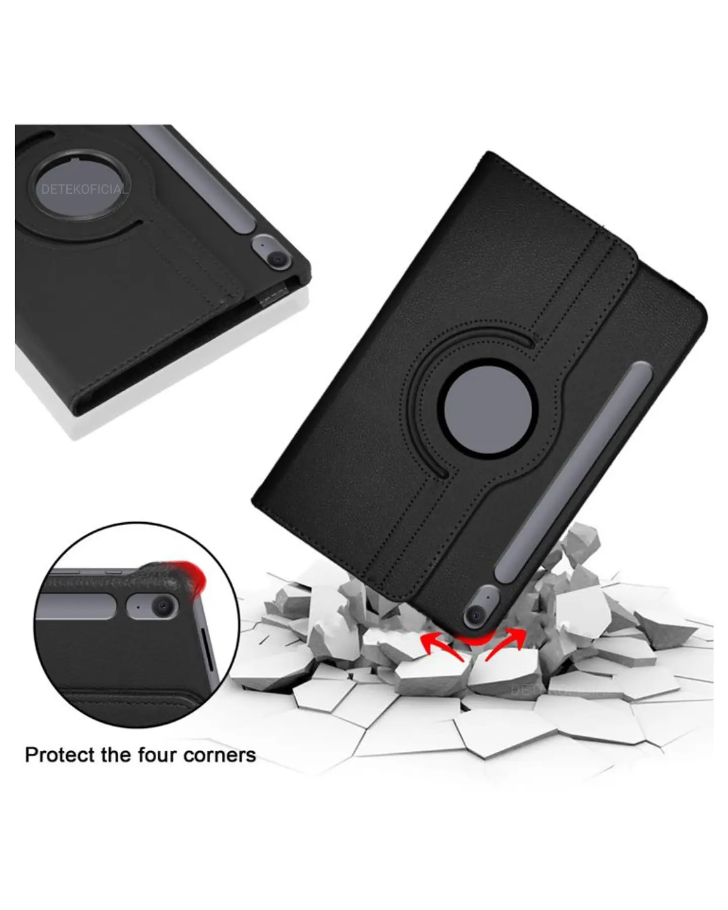 Funda 360 Giratoria Para Samsung Galaxy Tab S10 Fe X520 10.9