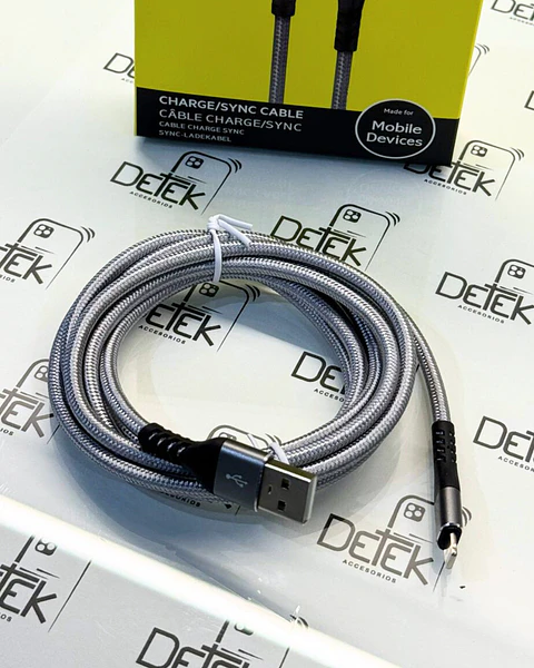 Cable Para iPhone Usb - Lightning Reforzado 2m Carga Rapida