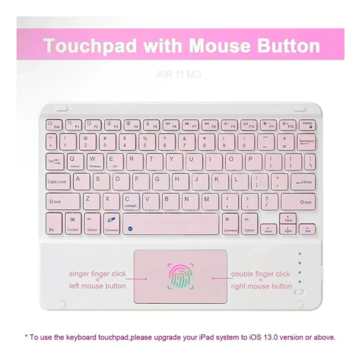 Funda Con Teclado Español Touchpad Para iPad Air 10.9 4ta 5ta Generacion  14