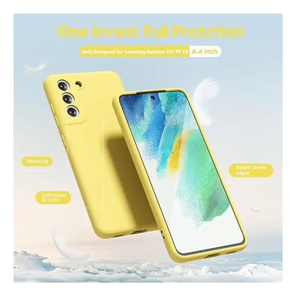Carcasa Silicona unicolor para Samsung S21 Fe  5