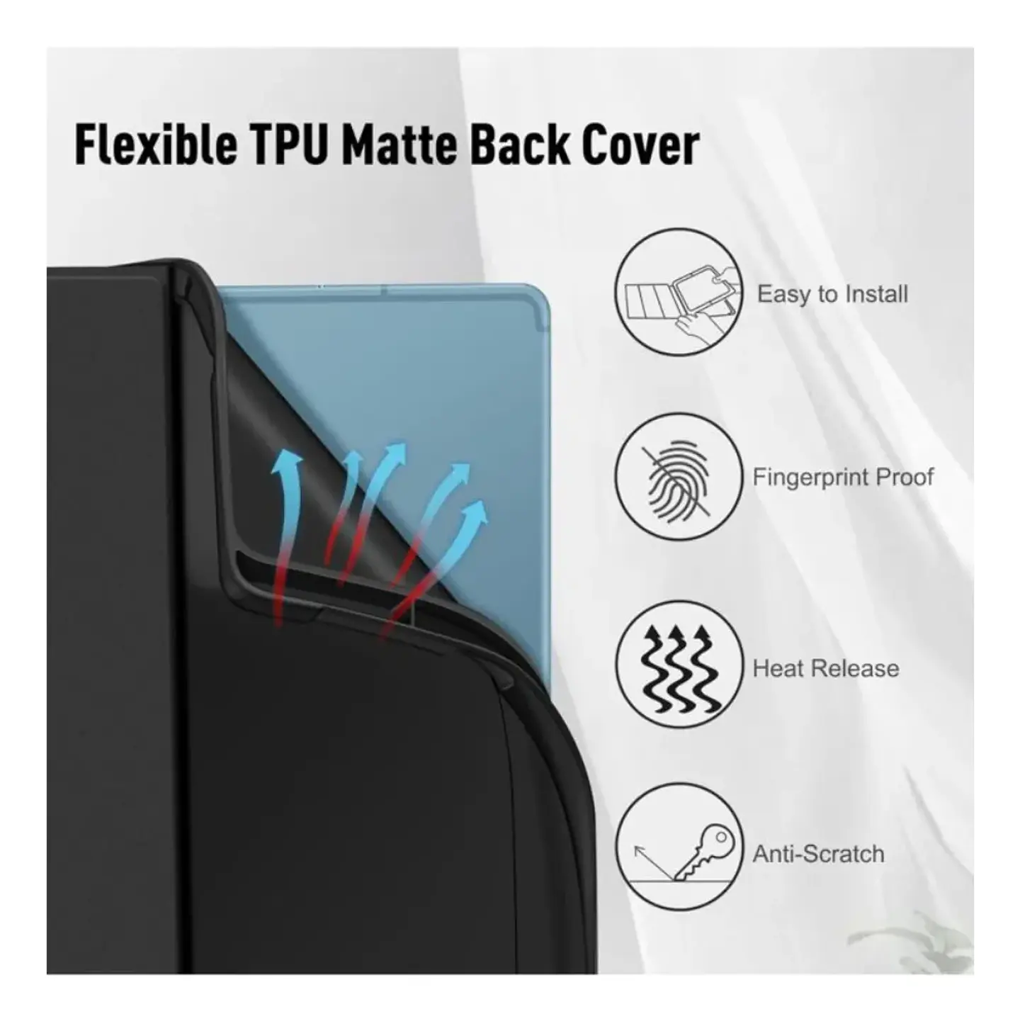 Funda Con Teclado Español Touchpad Para Samsung S6 Lite 10.4 3
