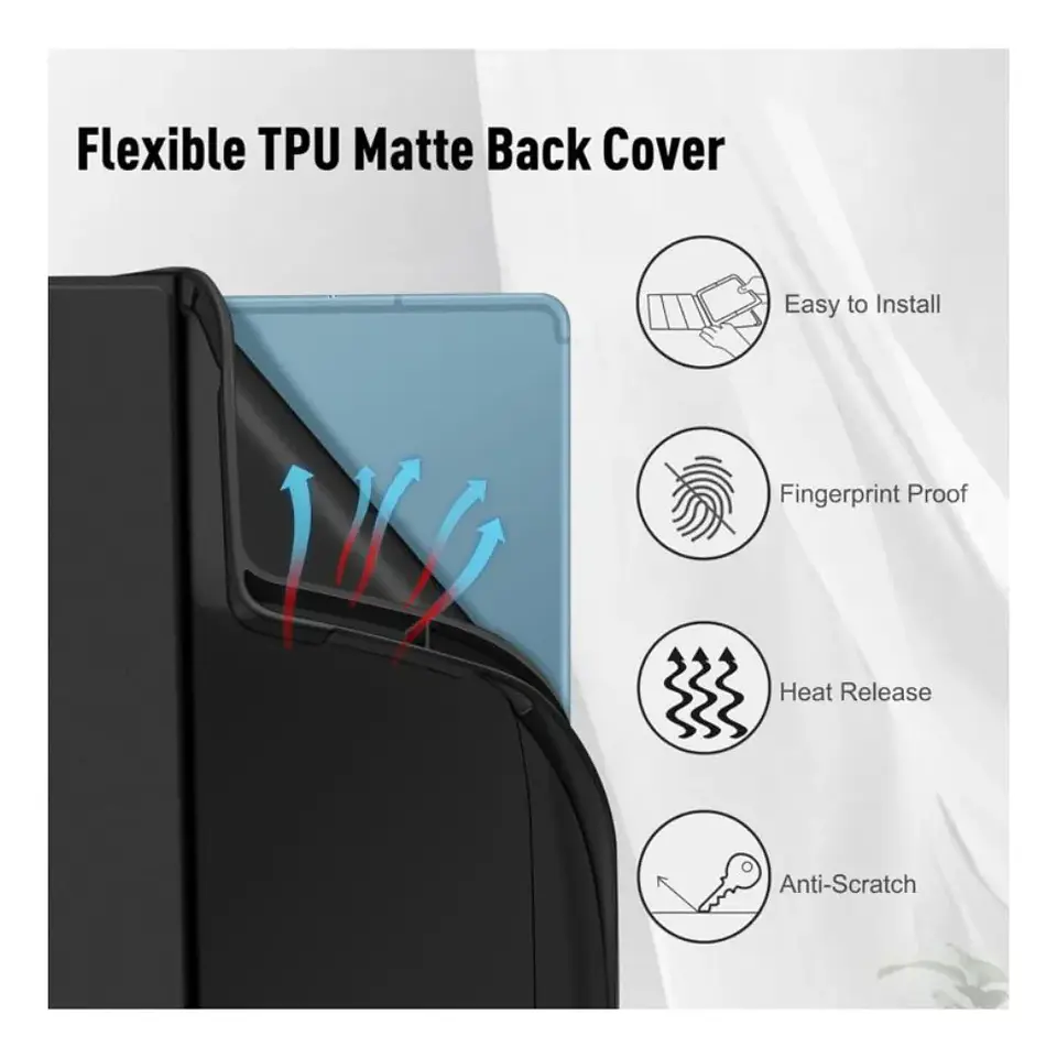 Funda Con Teclado Español Touchpad Para Samsung S6 Lite 10.4 3