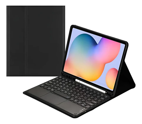 Funda Con Teclado Español Touchpad Para Samsung S6 Lite 10.4