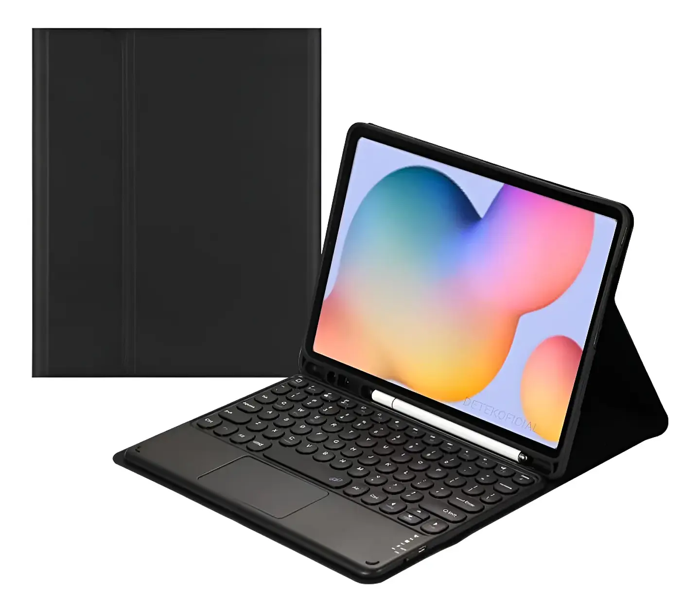 Funda Con Teclado Español Touchpad Para Samsung S6 Lite 10.4 1