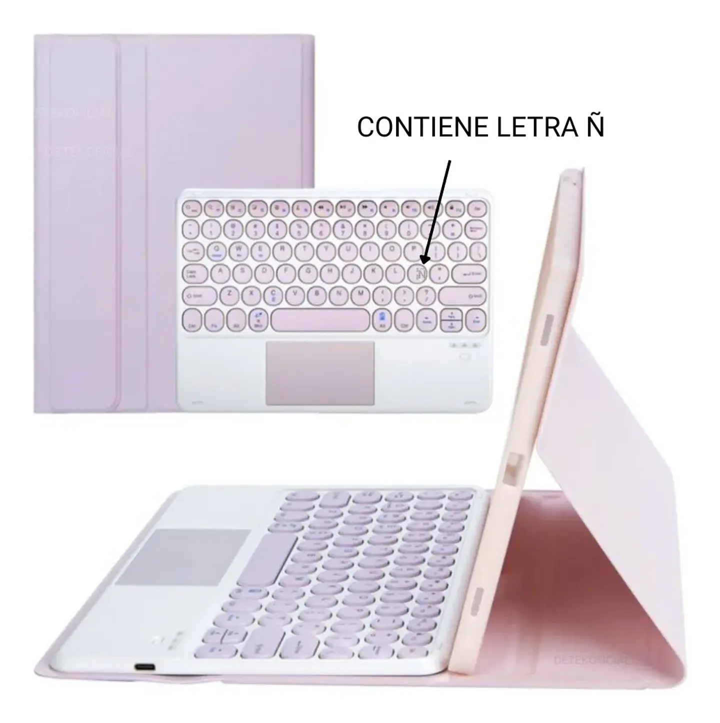 Funda Con Teclado Español Touchpad Para Samsung S6 Lite 10.4 10