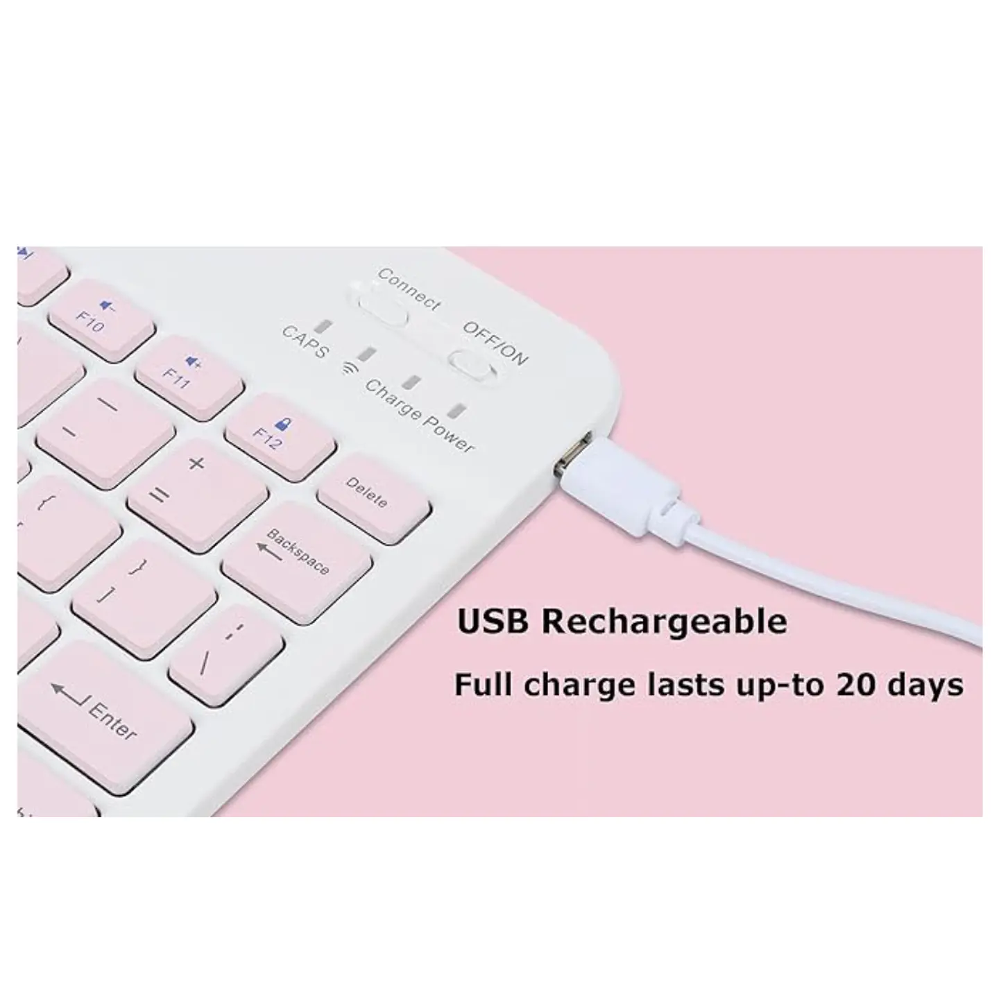 Teclado Bluetooth Inalámbrico 11 pulgadas Español Para iPad/Tablet/iPhone 10