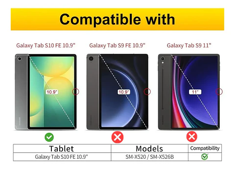 Funda Antigolpes Armadura Para Samsung Galaxy Tab S10 Fe 10.9"
