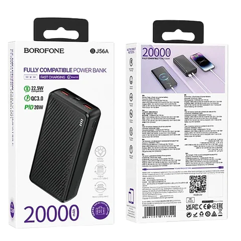 Power Bank 20000 MAH Carga Rápida de 20W 