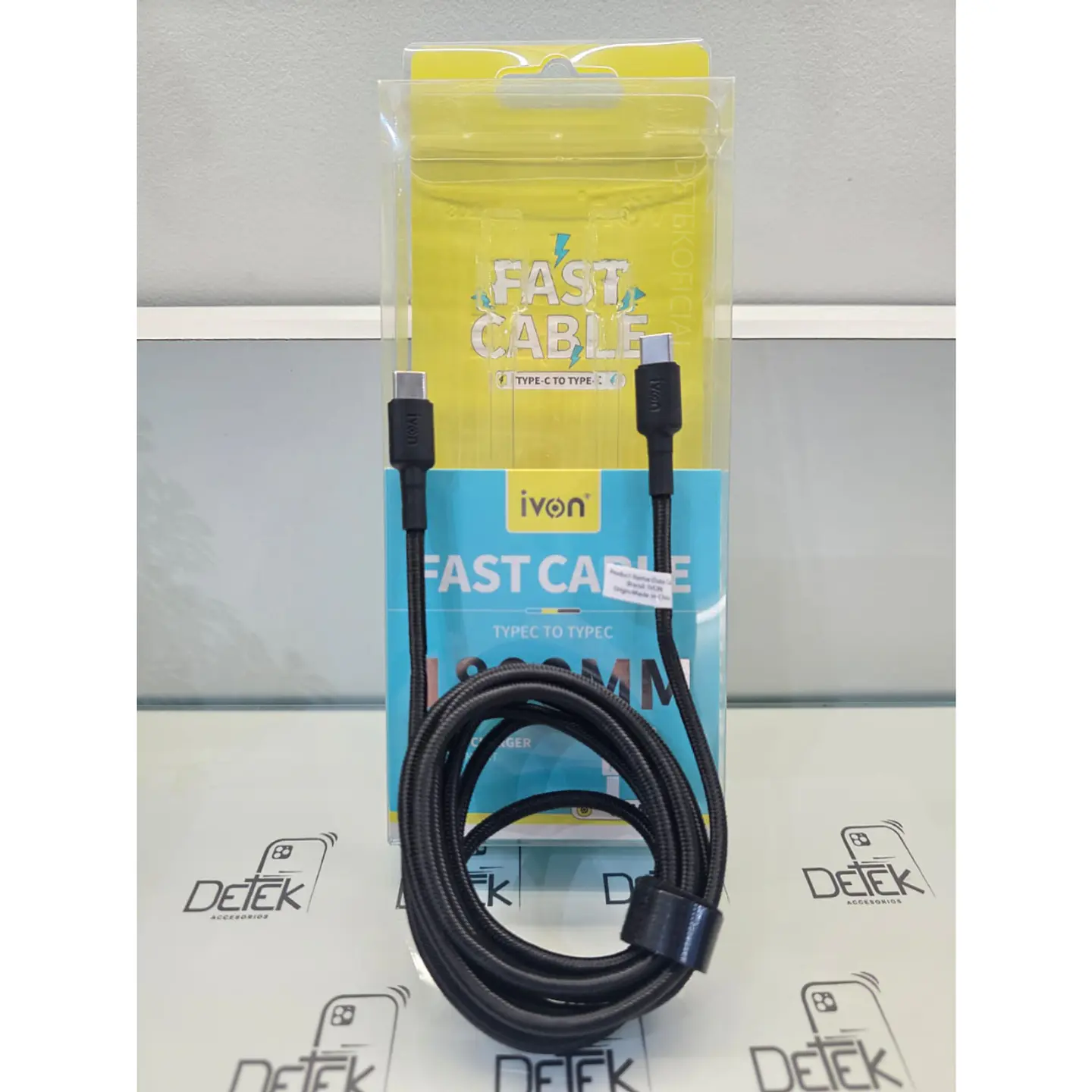Cable Reforzado Usb C a Usb C Carga Rápida de 1.80 Metros 4