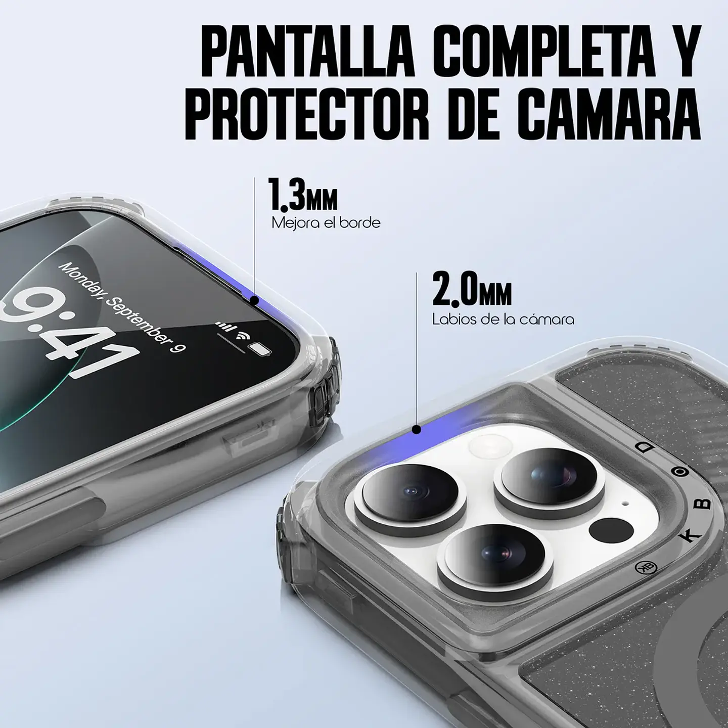Carcasa KBOD Triple Protección Magnética para iPhone 15 Pro Max  11