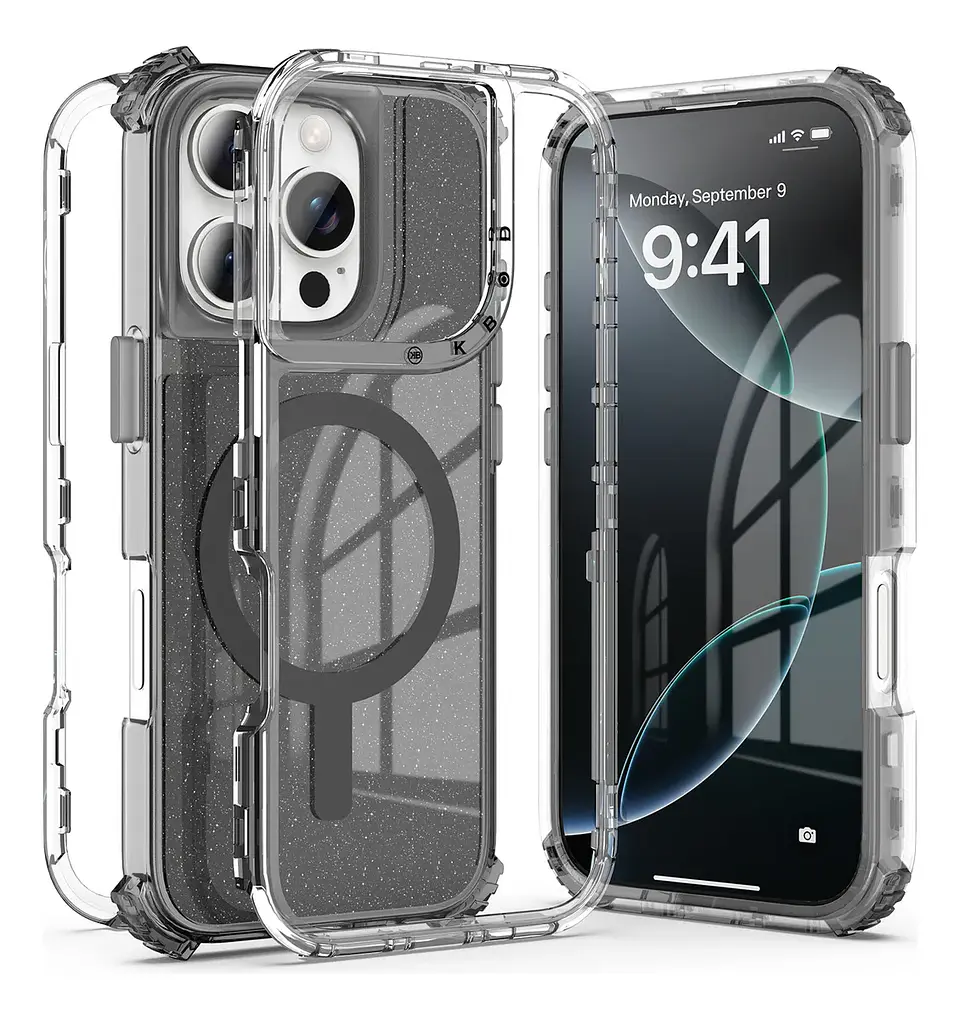 Carcasa KBOD Triple Protección Magnética para iPhone 15 Pro Max  8